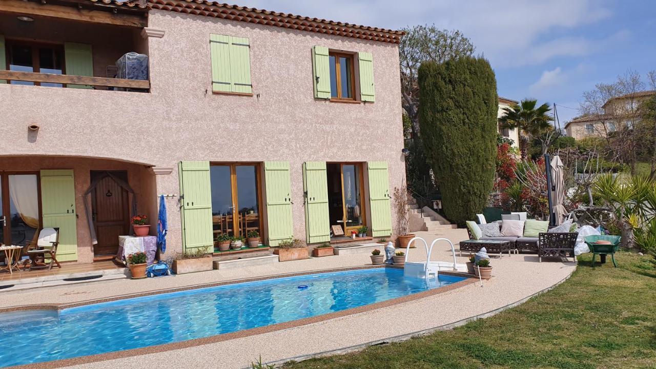 Studio-Mezzanine Dans Villa Cagnes-sur-Mer Luaran gambar